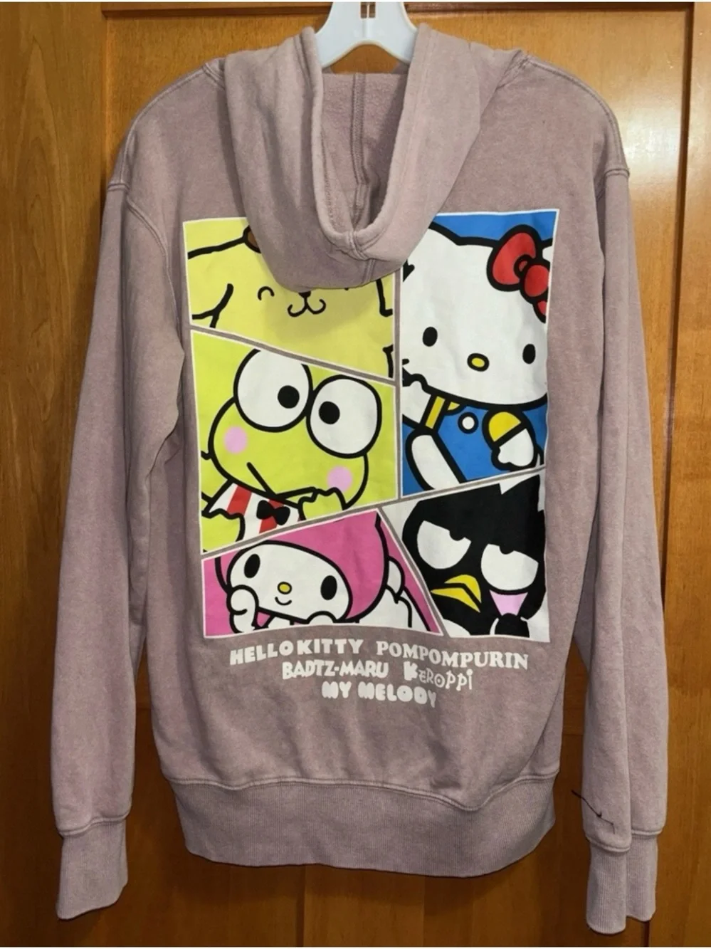 Hello Kitty Hoodie Graphic Print Double Sided Adult Size Small Pink - Picture 4 of 5